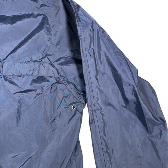 Eddie Bauer Jacket Adult EXTRA LARGE Blue Hooded Windbreaker Outdoor Softshell - Picture 7 of 9